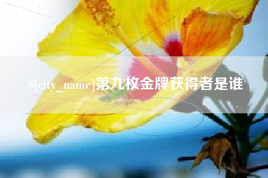 晋中第九枚金牌获得者是谁