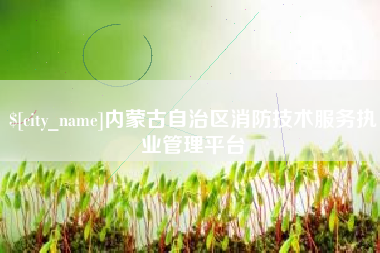 晋中内蒙古自治区消防技术服务执业管理平台