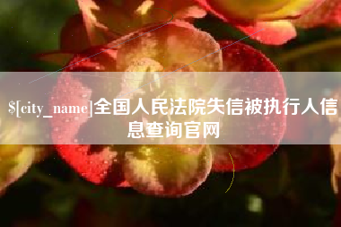 晋中全国人民法院失信被执行人信息查询官网
