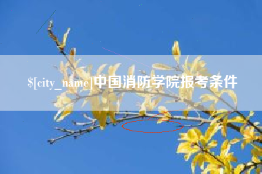 晋中中国消防学院报考条件
