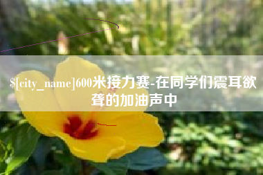 晋中600米接力赛-在同学们震耳欲聋的加油声中