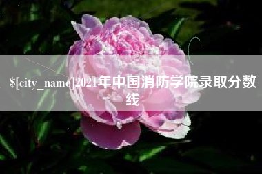 晋中2021年中国消防学院录取分数线
