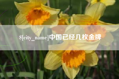 晋中中国已经几枚金牌