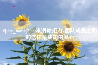 晋中5000米滑冰接力-团队成员之间的信任是成功的基石
