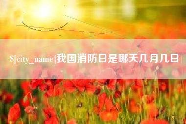 晋中我国消防日是哪天几月几日