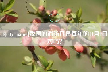 晋中我国的消防日是每年的11月9日对吗？