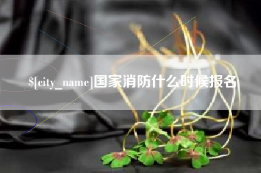 晋中国家消防什么时候报名