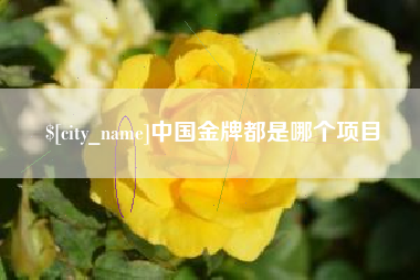 晋中中国金牌都是哪个项目