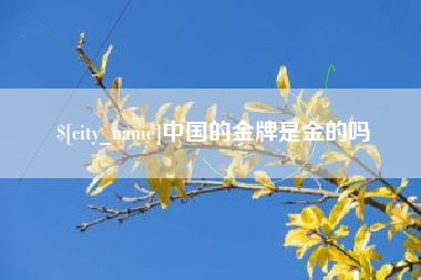 晋中中国的金牌是金的吗
