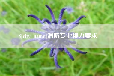 晋中消防专业视力要求