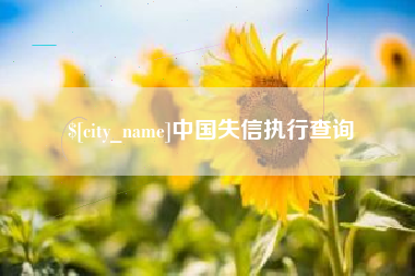 晋中中国失信执行查询