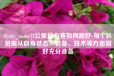 晋中5公里接力赛如何跑好-每个队员需从自身状态、装备、技术等方面做好充分准备
