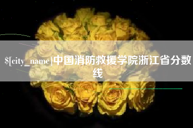 晋中中国消防救援学院浙江省分数线