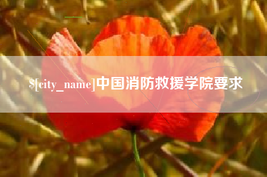 晋中中国消防救援学院要求