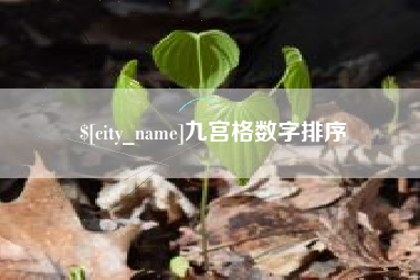 晋中九宫格数字排序