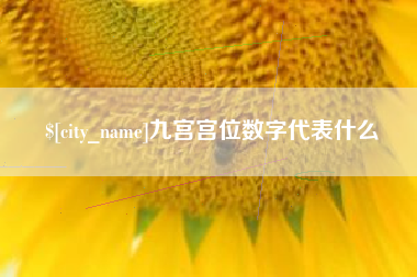 晋中九宫宫位数字代表什么