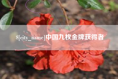 晋中中国九枚金牌获得者