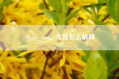 晋中九宫怎么解释