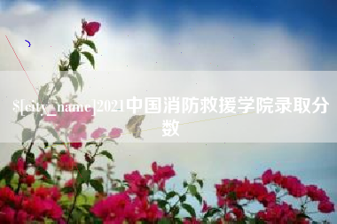 晋中2021中国消防救援学院录取分数