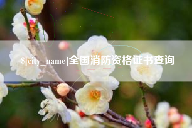 晋中全国消防资格证书查询