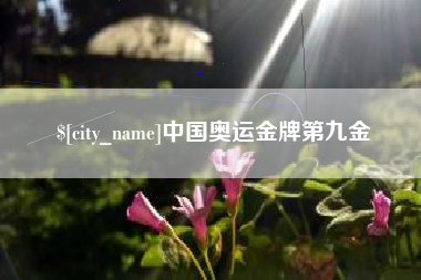 晋中中国奥运金牌第九金