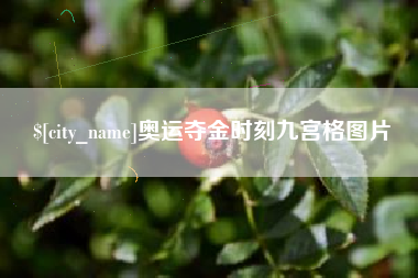 晋中奥运夺金时刻九宫格图片
